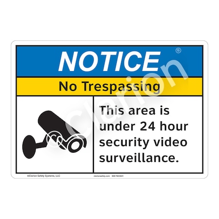 ANSI/ISO Compliant Notice No Trespassing Safety Signs Outdoor Weather Tuff Aluminum (S4) 10 X 7